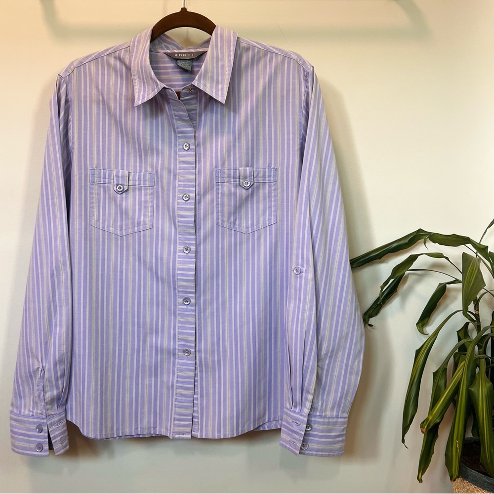 Koret Lavender Purple Collared shirt